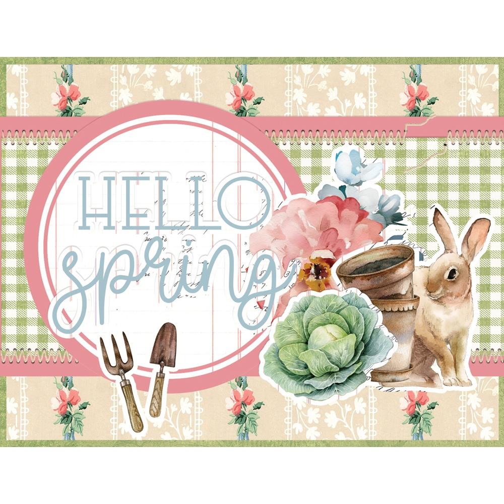 Simple Stories Vintage Spring Garden Card Kit 21739 Hello Spring Card