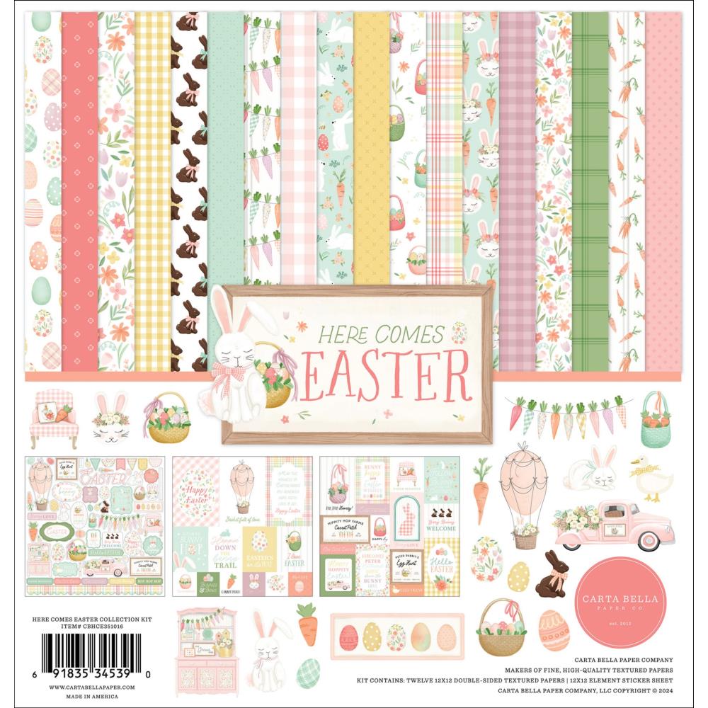 Carta Bella Here Comes Easter 12 x 12 Collection Kit cbhce351016