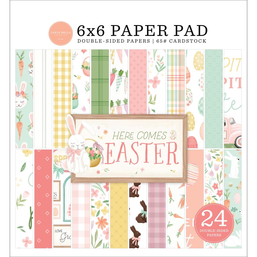 Carta Bella Here Comes Easter 6 x 6 Paper Pad cbhce351023