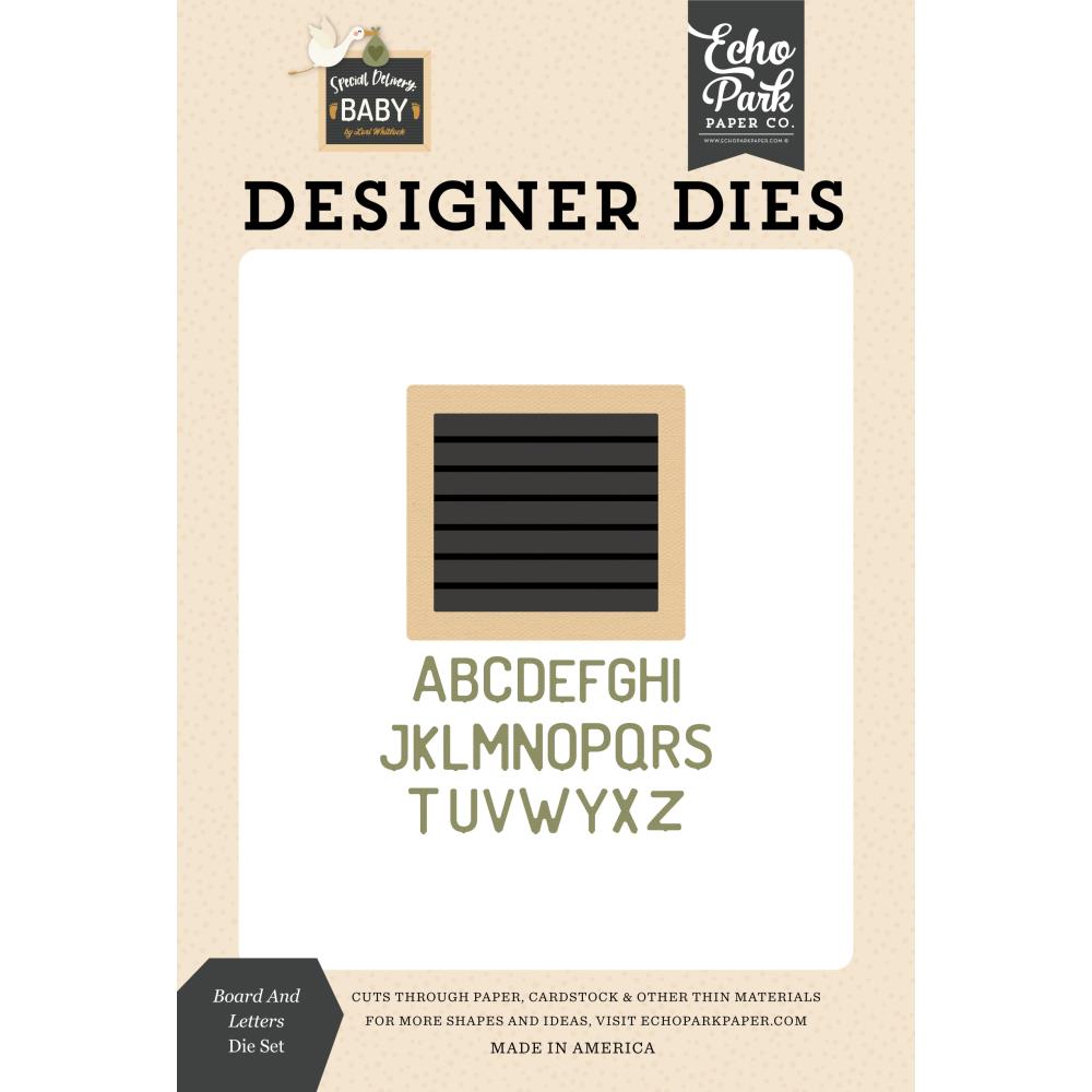 Echo Park Board And Letters Die Set sdy355042
