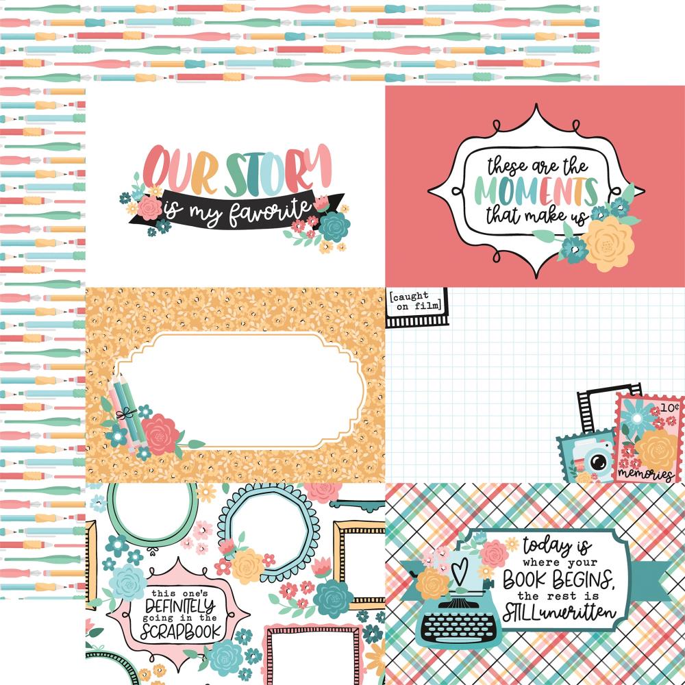 Echo Park Telling Our Story 12 x 12 Collection Kit tos360016 6X4 Journaling Cards
