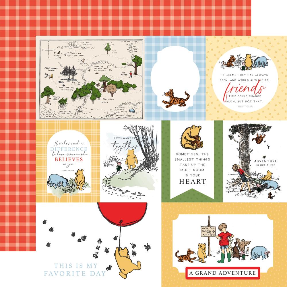 Echo Park Winnie The Pooh 12 x 12 Collection Kit wtp363016 Mutli Journaling Cards