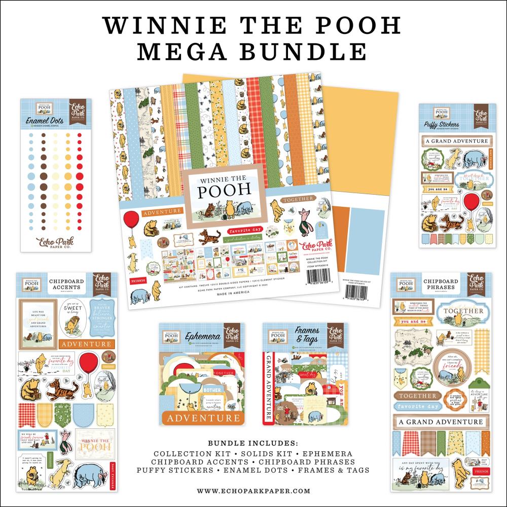 Echo Park Winnie The Pooh 12 x 12 Mega Bundle wtp363050