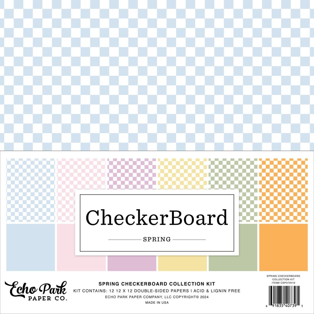 Echo Park Spring Checkerboard 12 x 12 Collection Kit csp372016