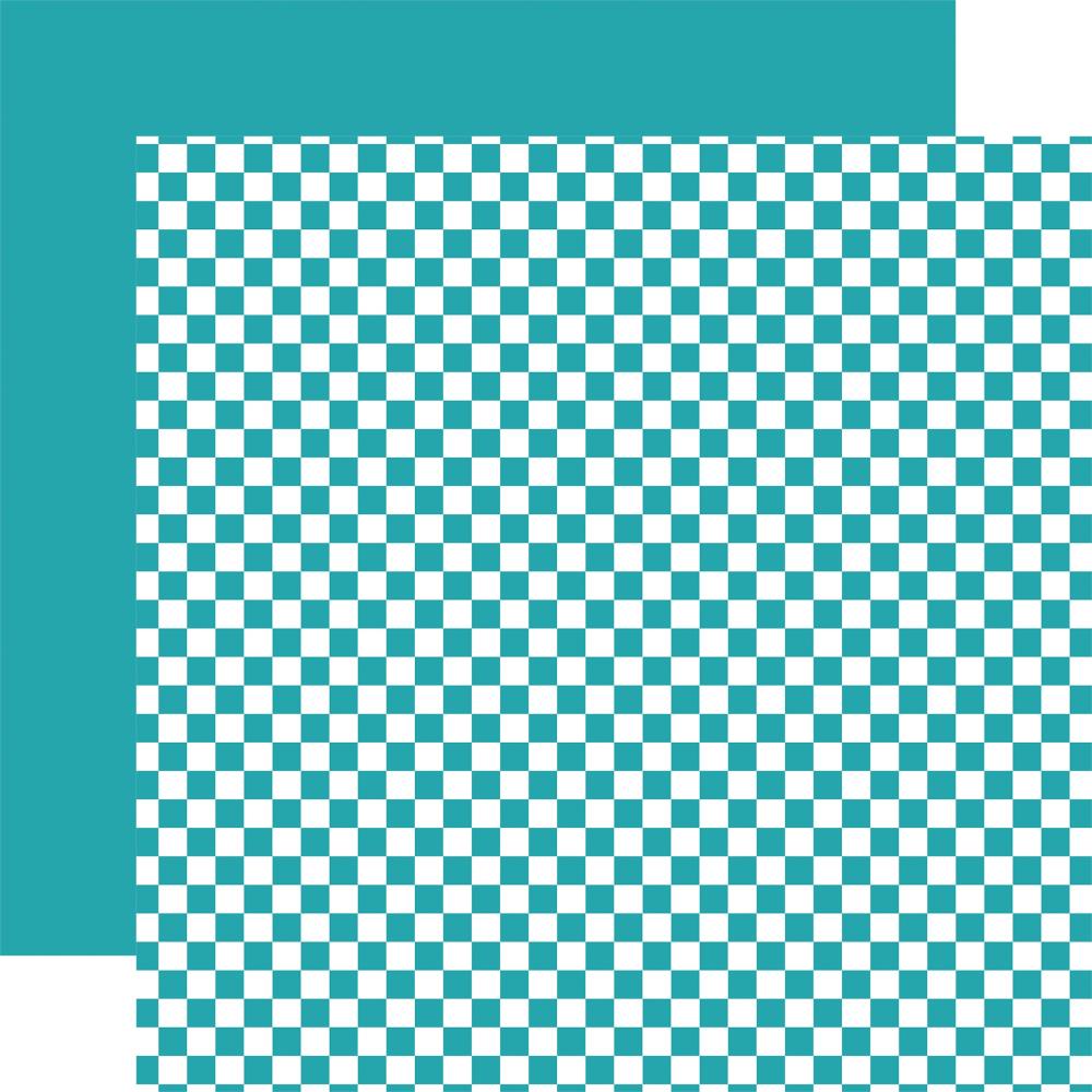 Echo Park Summer Checkerboard 12 x 12 Collection Kit csu373016 Teal