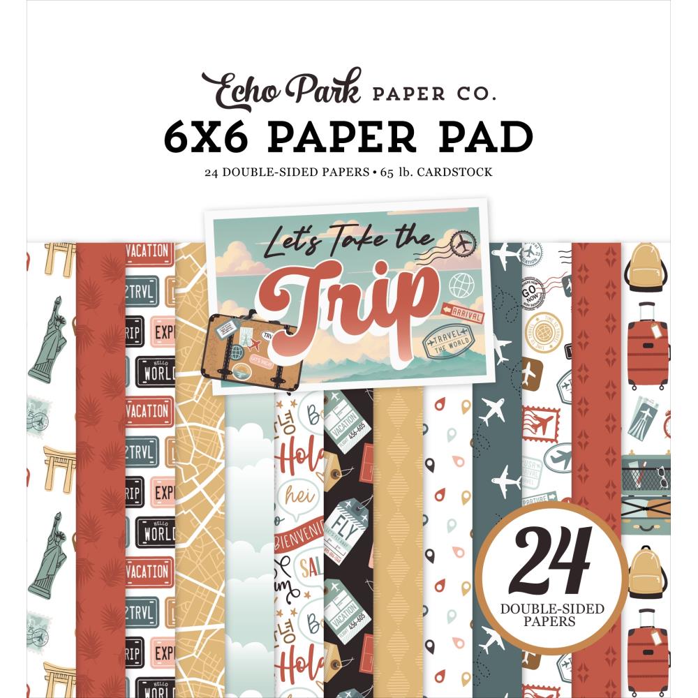 Echo Park Let's Take The Trip 6 x 6 Paper Pad ltt364023