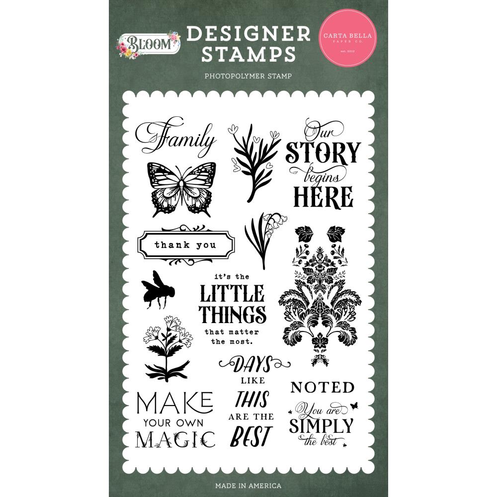 Carta Bella Our Story Begins Here Clear Stamps cbbl366044