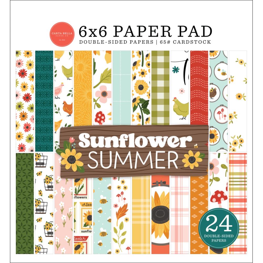 Carta Bella Sunflower Summer 6 x 6 Paper Pack cbss368023