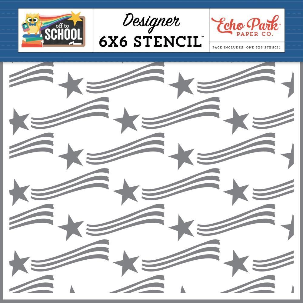 Echo Park Watch Me Shine Stars 6 x 6 Stencil ots370034