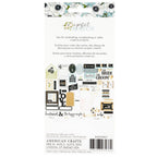 American Crafts A Perfect Match Journaling Ephemera Pack 34025967 back