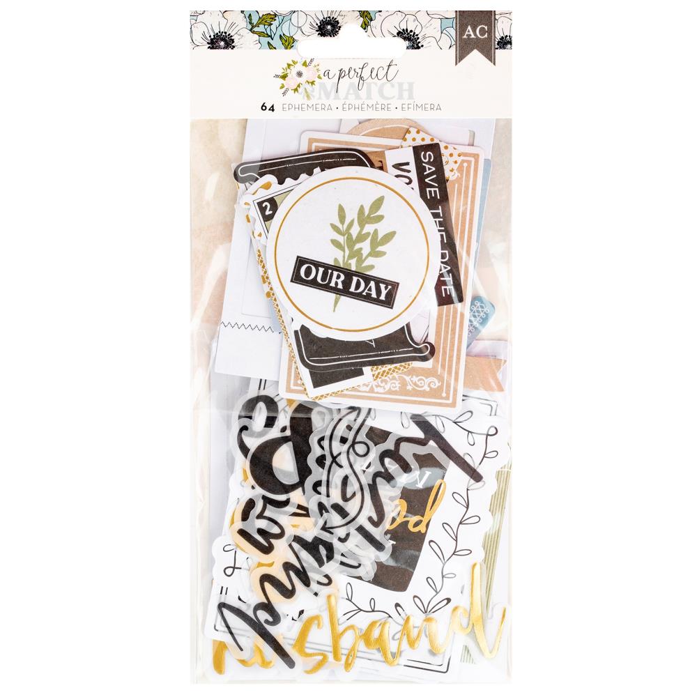 American Crafts A Perfect Match Journaling Ephemera Pack 34025967