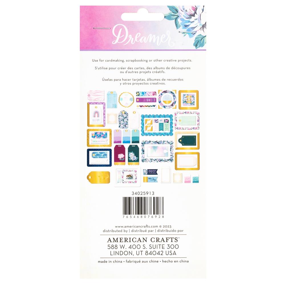 American Crafts Dreamer Journaling Ephemera Pack 34025913*