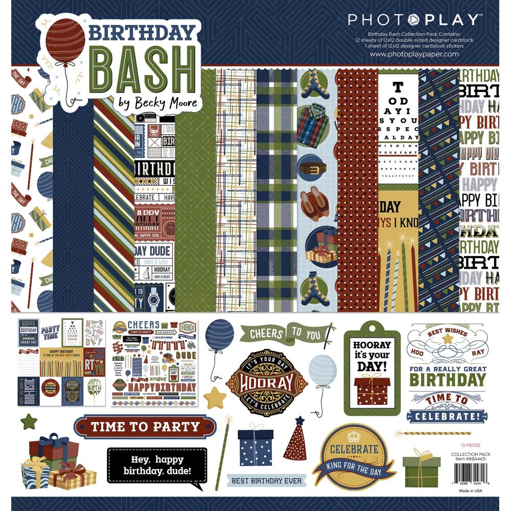 Photoplay Birthday Bash 12 x 12 Collection Pack bba4431