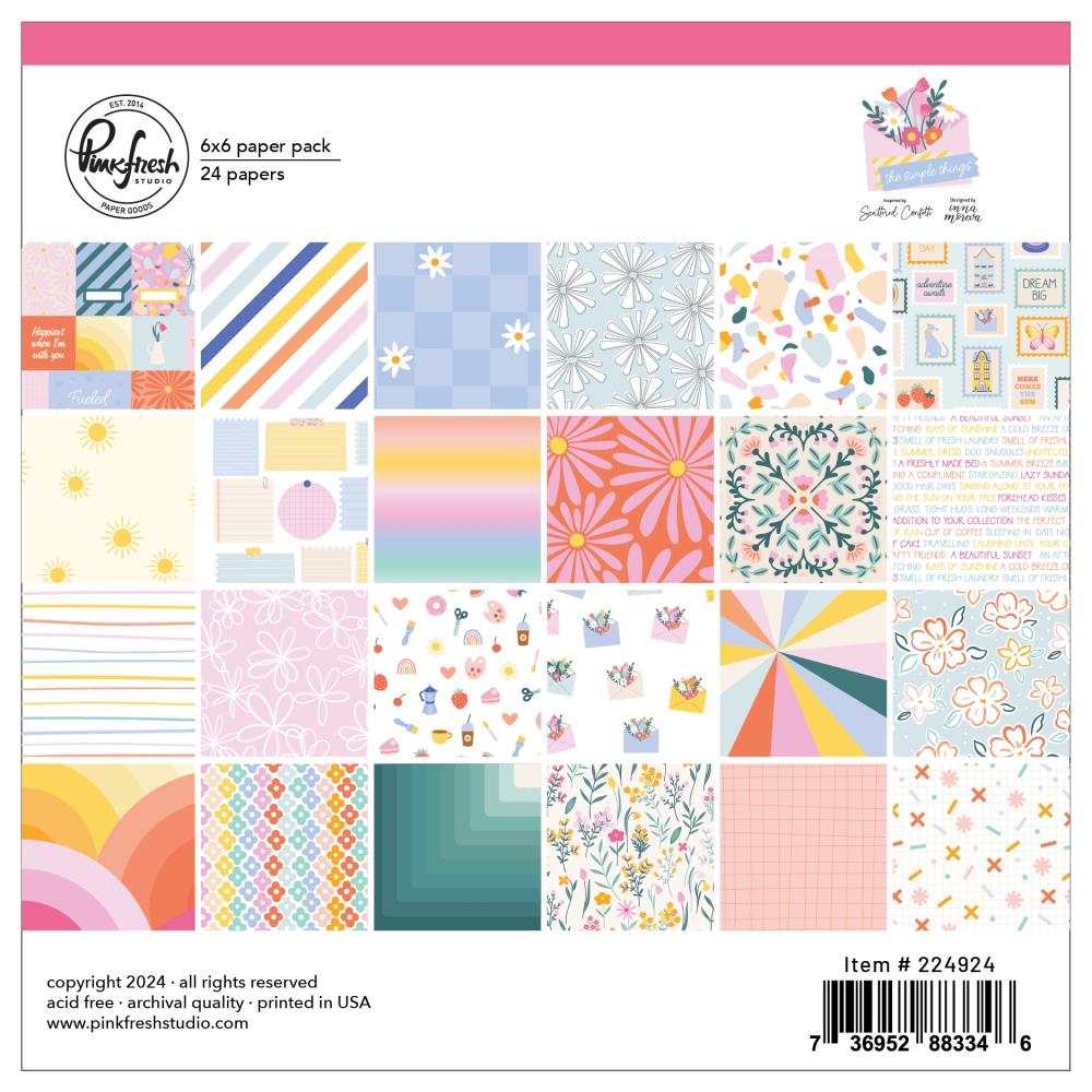 Pinkfresh Studio The Simple Things 6 x 6 Paper Pack 224924