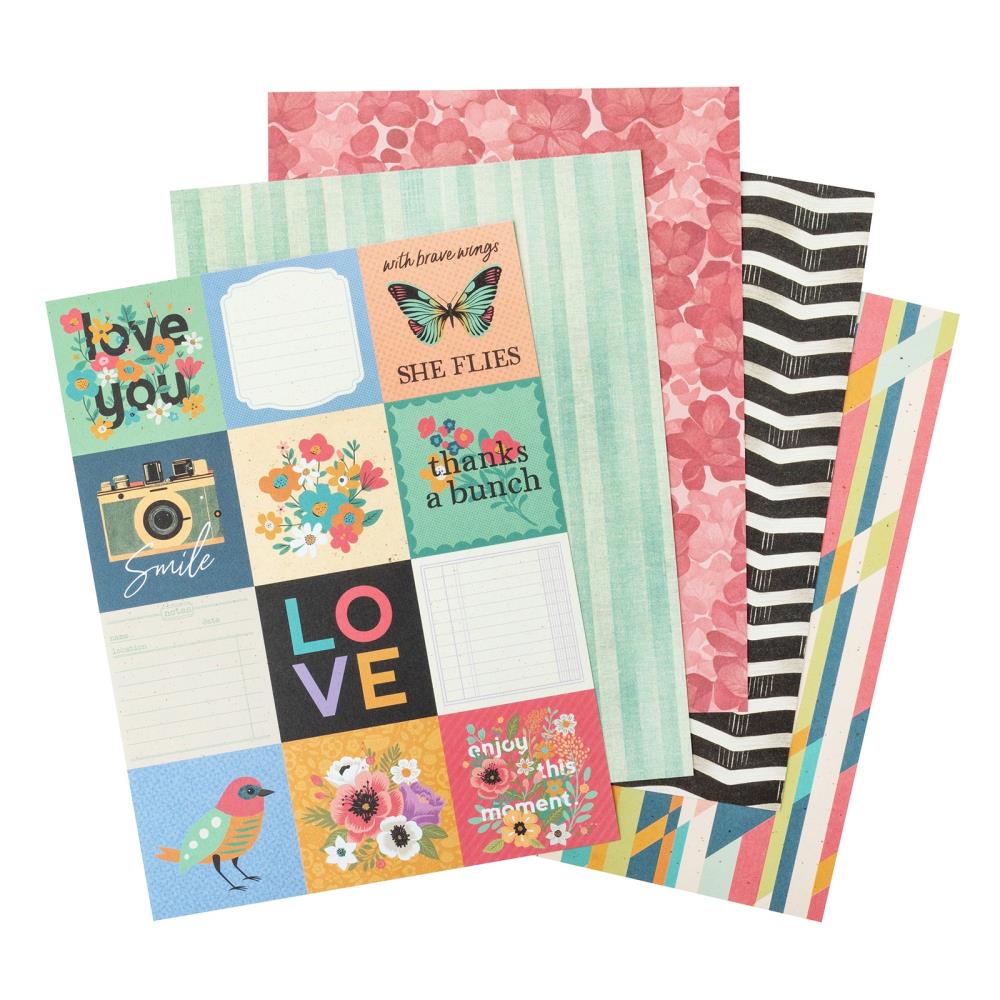 American Crafts April and Ivy 6 x 8 Paper Pad 34025589 love