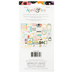 American Crafts April and Ivy Journaling Ephemera Pack 34025586 back