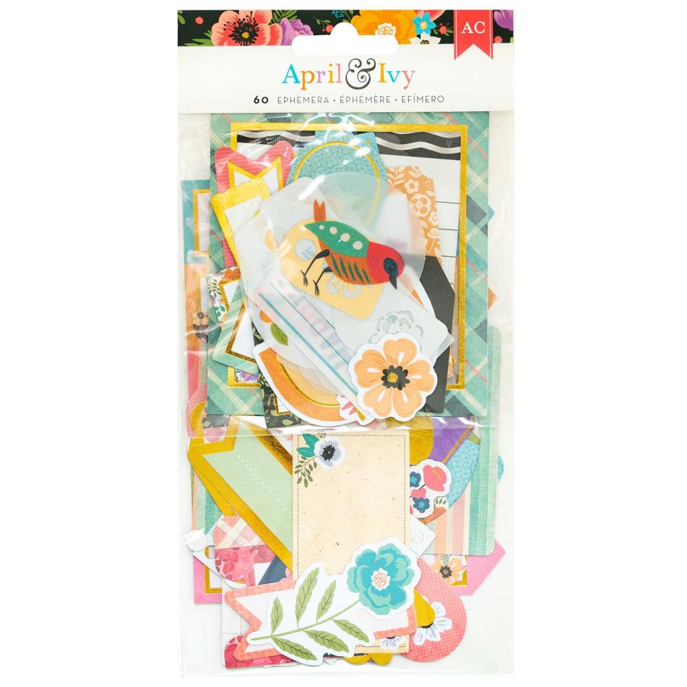 American Crafts April and Ivy Journaling Ephemera Pack 34025586