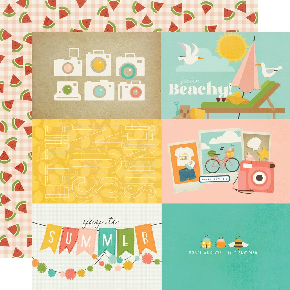 Simple Stories Summer Snapshots 12 x 12 Collection Kit 22000 4X6 Elements