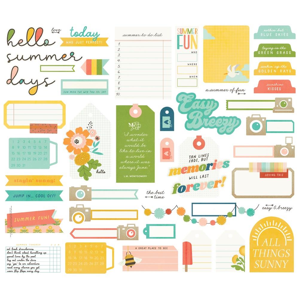 Simple Stories Summer Snapshots Journal Bits And Pieces 22019 Detailed Product View