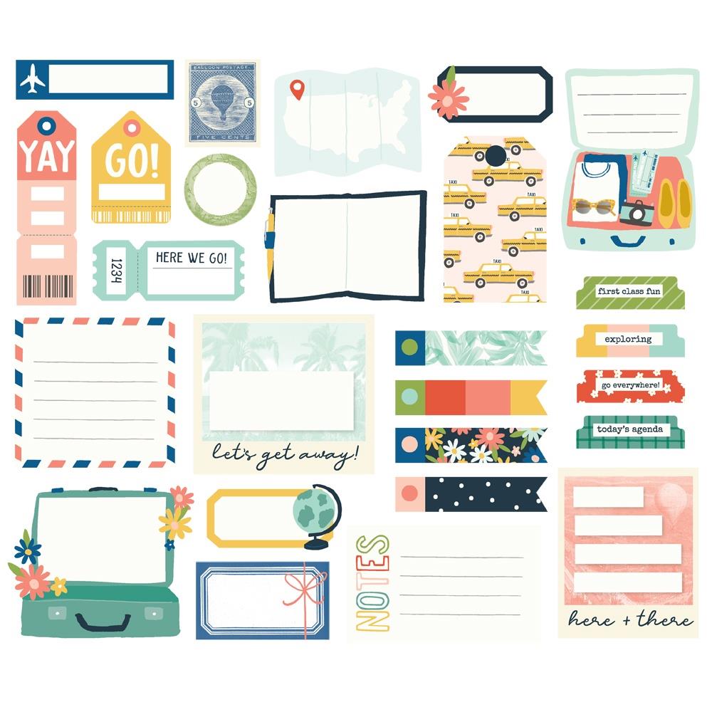 Simple Stories Pack Your Bags Journal Bits And Pieces 22119 Detailed Product View