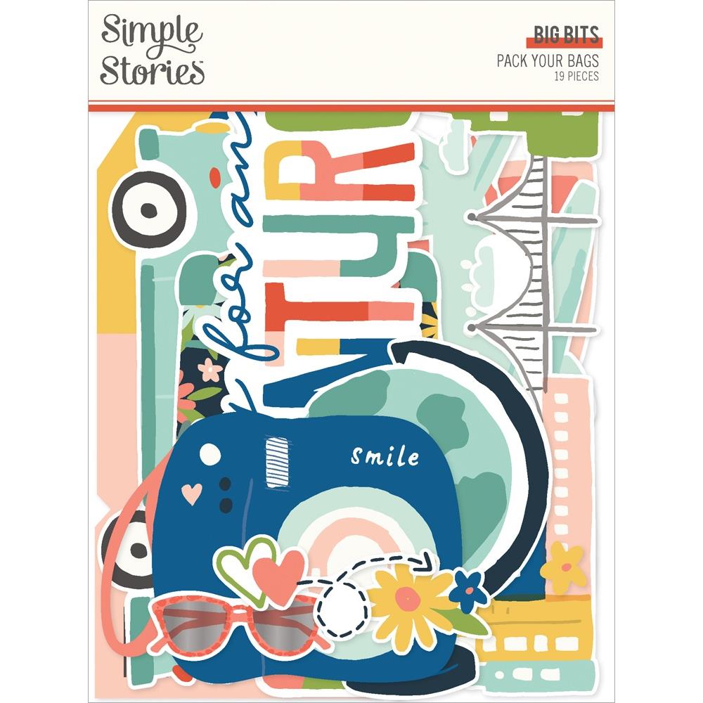 Simple Stories Pack Your Bags Big Bits And Pieces 22120