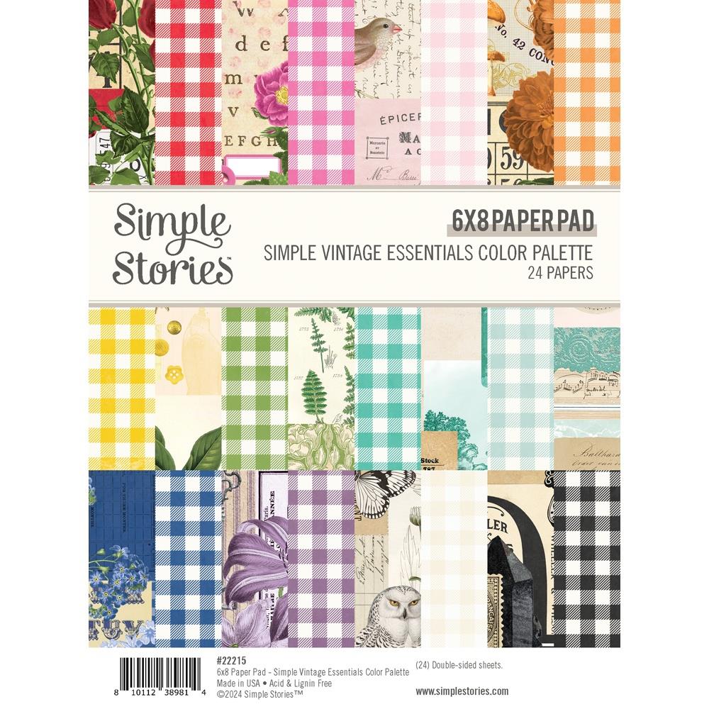 Simple Stories Vintage Essentials Color Palette 6 x 8 Paper Pad 22215