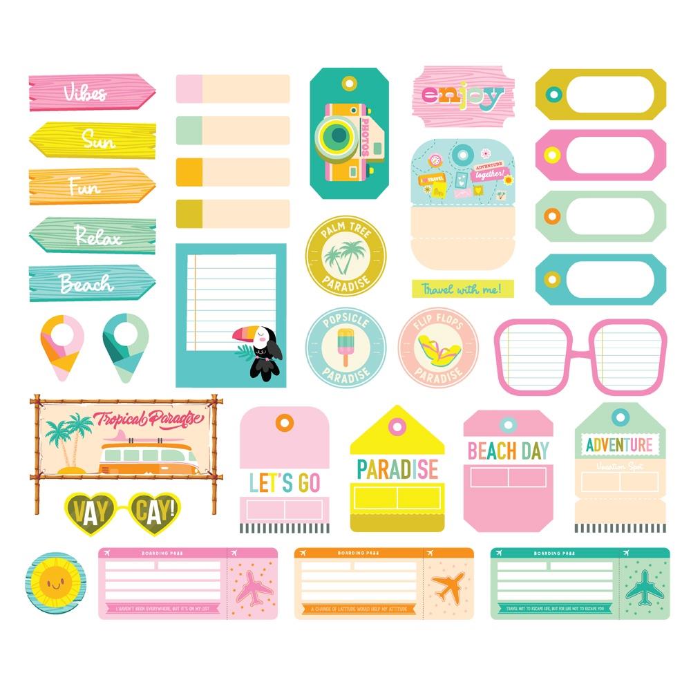 Simple Stories Just Beachy Journal Bits And Pieces 22319 Detailed Product View
