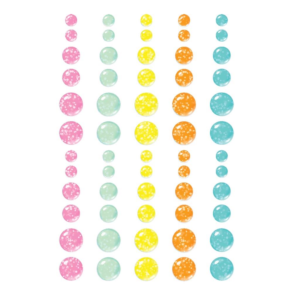 Simple Stories Just Beachy Glitter Enamel Dots 22328 Detailed Product View