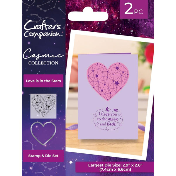 Crafter's Companion - Gemini - Clear Acrylic Stamp and Die Set - Sent With  Love
