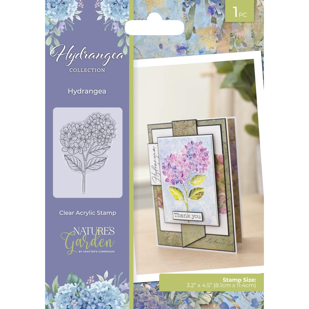 Crafter's Companion Hydrangea Clear Stamp ng-hy-ca-st-hyd