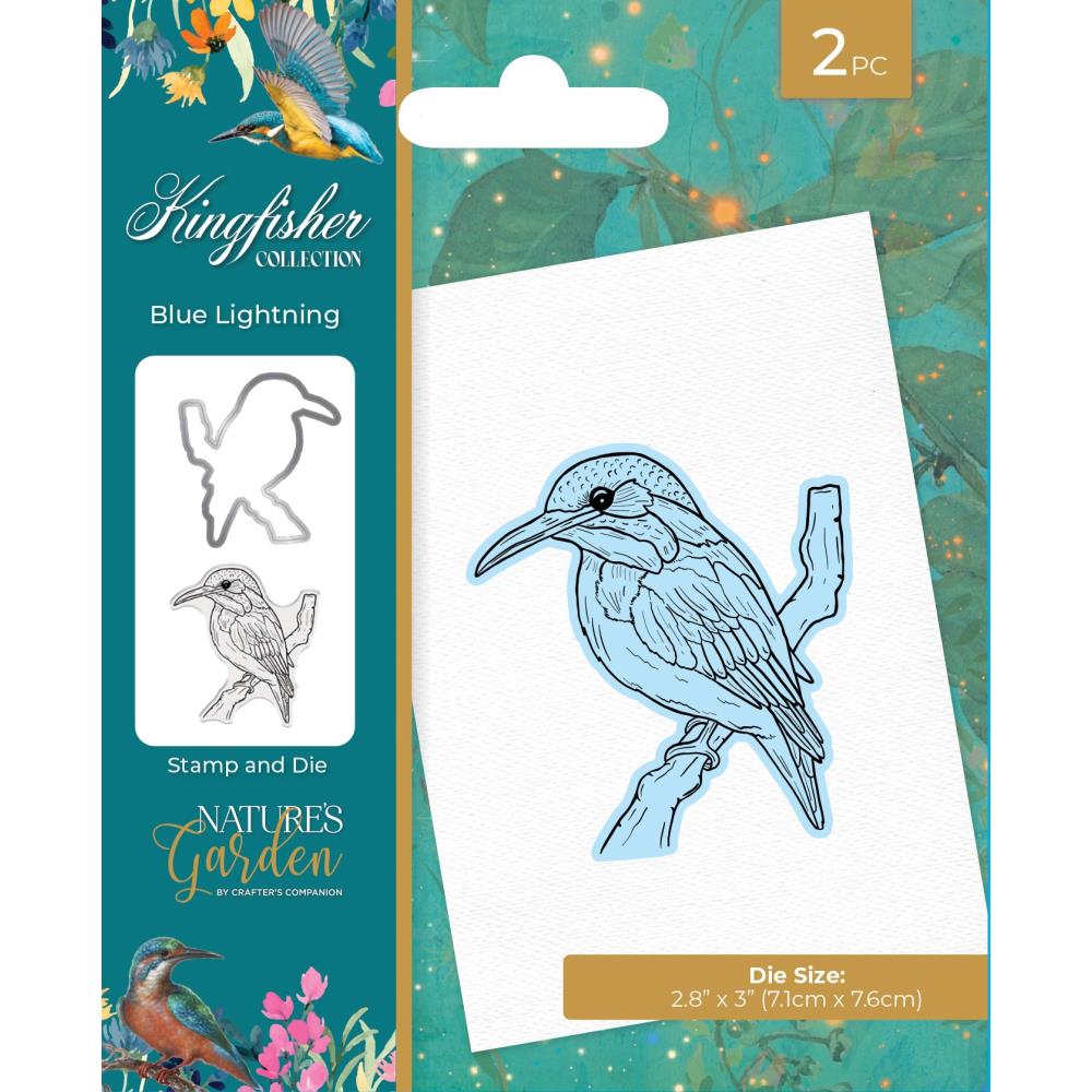 Crafter's Companion Blue Lightning Stamp And Die Set ng-kf-std-blli