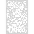 Crafter's Companion Perfect Peonies 4 x 6 Stencil s-fe-sten4-pepe Detailed Product Image
