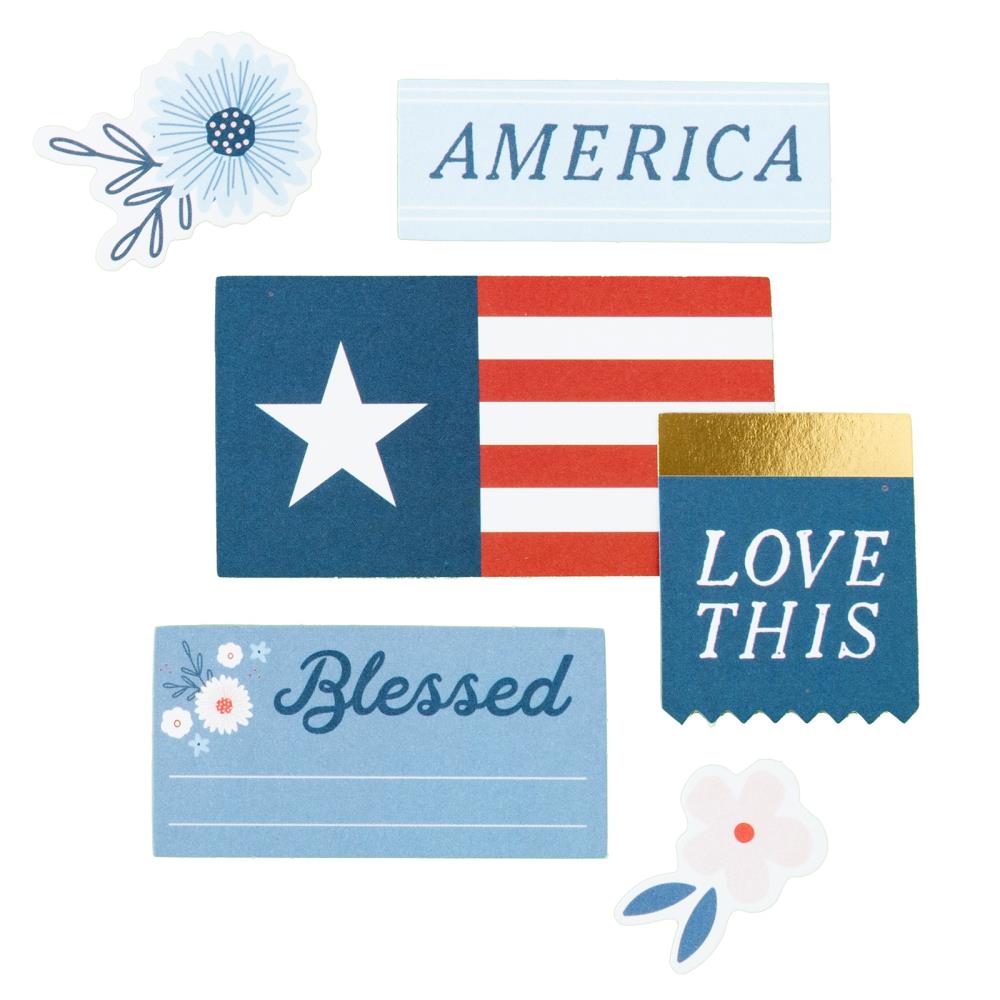 American Crafts Flags And Frills Journaling Ephemera Pack 34030321 product