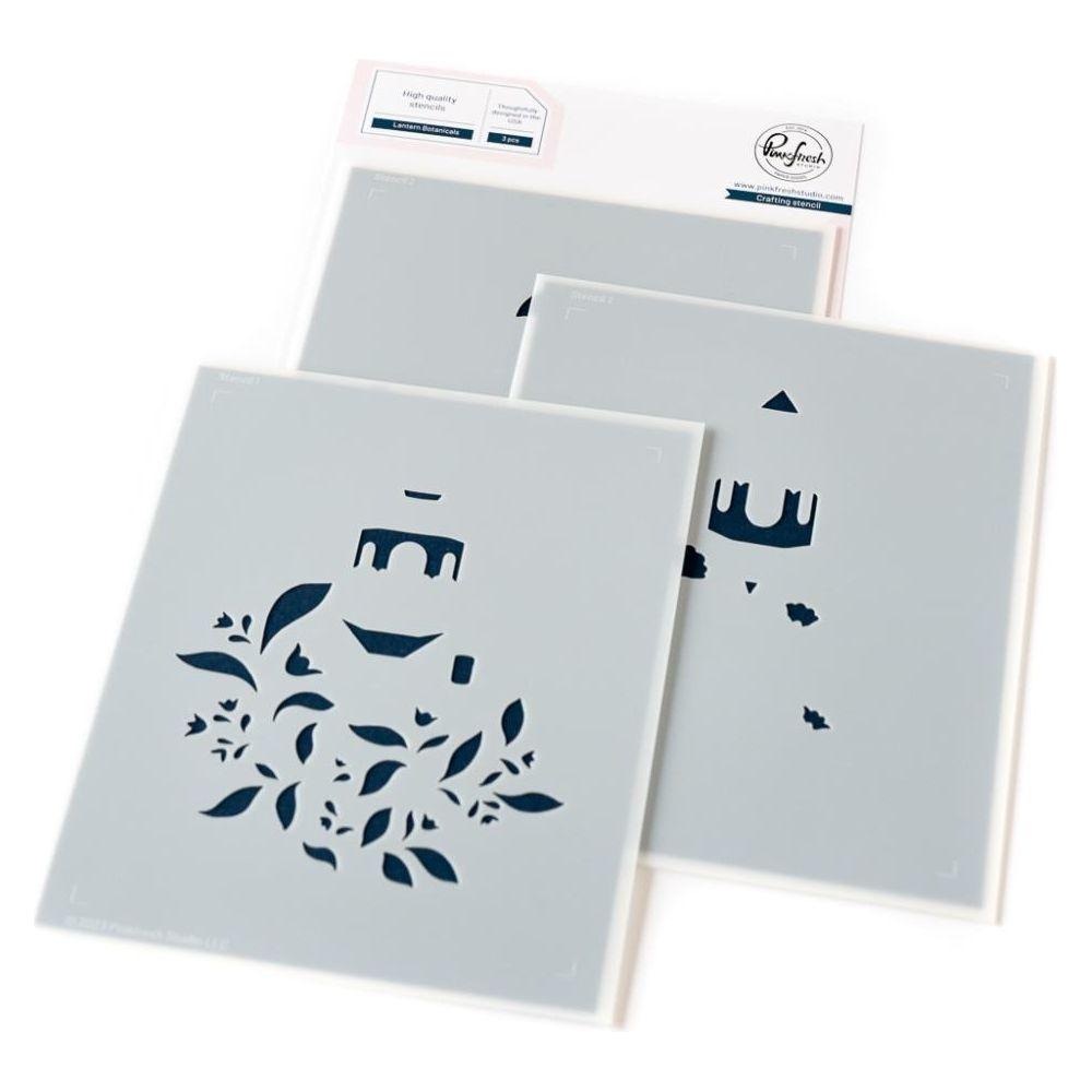 Pinkfresh Studio Lantern Botanicals Stencil Set 219724
