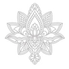 Crafter's Companion Decorative Lotus Mask cc-mask-delot Detailed Product View