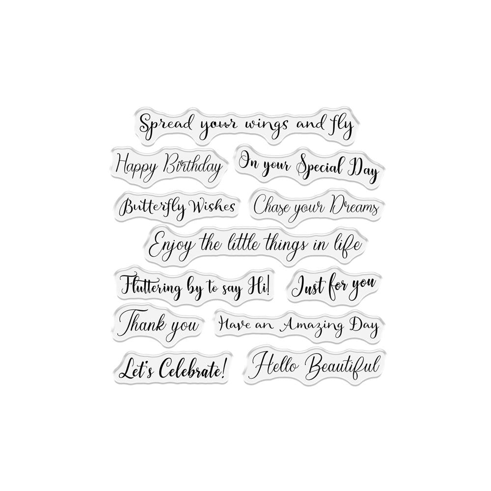 Crafter's Companion Butterfly Kaleidoscope Stamp And Die Set cc-std-bukal Sentiments View
