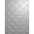 Crafter's Companion Seamless Scallops 5 x 7 3D Embossing Folder cc-ef5-3d-sesc Detailed Product View