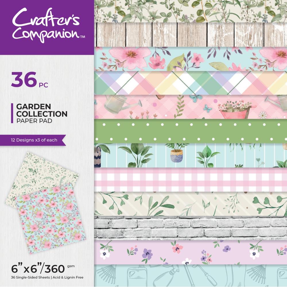 Crafter's Companion Garden 6 x 6 Paper Pad cc-gc-pad6