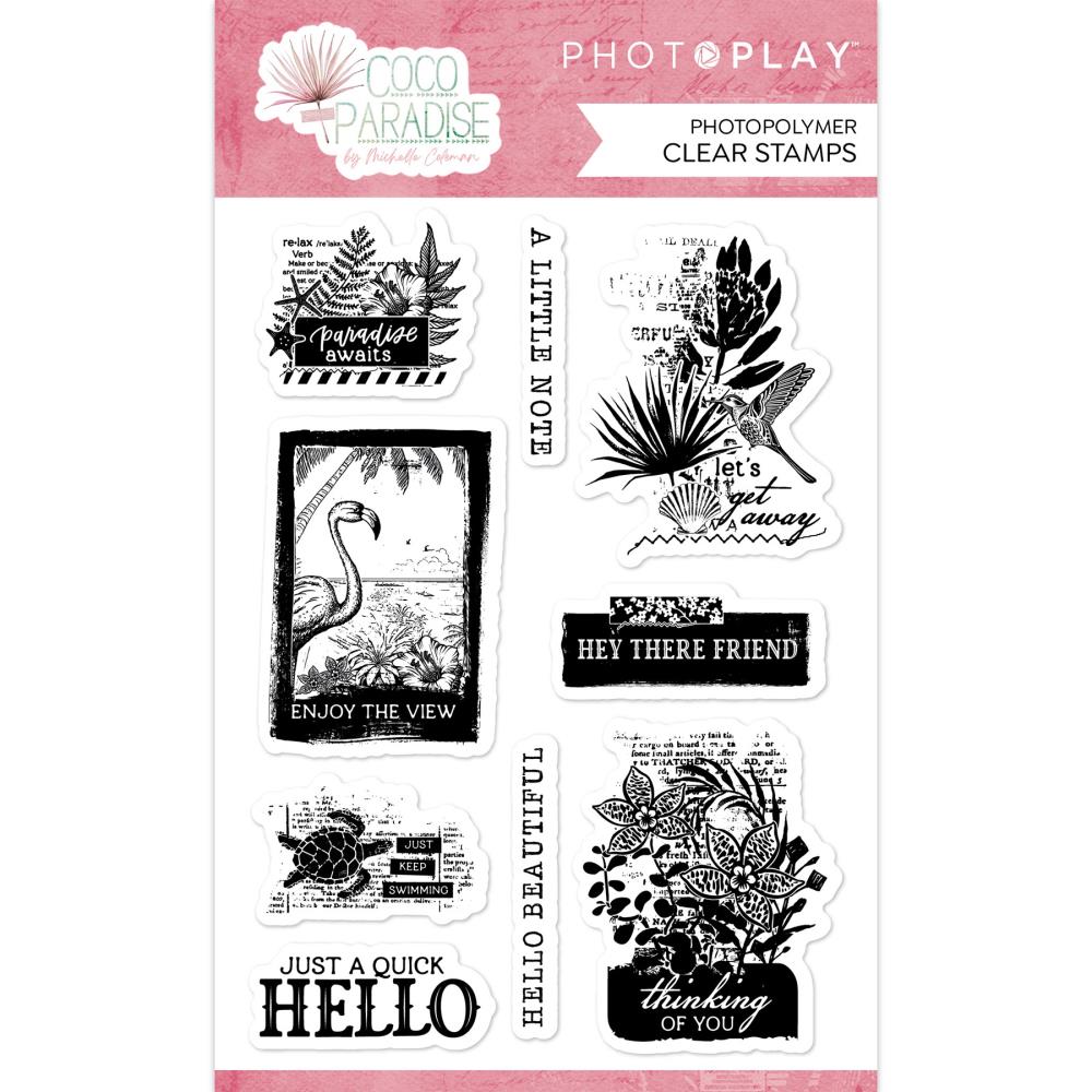 PhotoPlay Coco Paradise Clear Stamps ccp4516