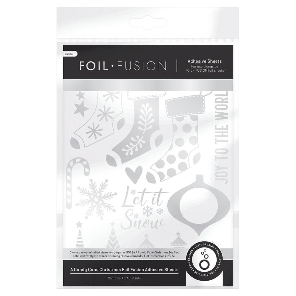 Tonic A Candy Cane Christmas Foil Fusion Adhesive Sheets 5543e