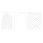 American Crafts Vicki Boutin Bold And Bright Arches Stencil Pack 34026044 product