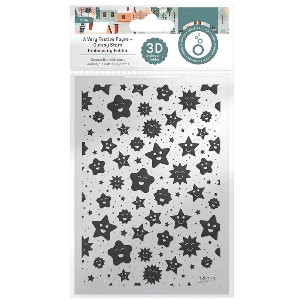 Tonic Cutesy Stars 3D Embossing Folder 5556e