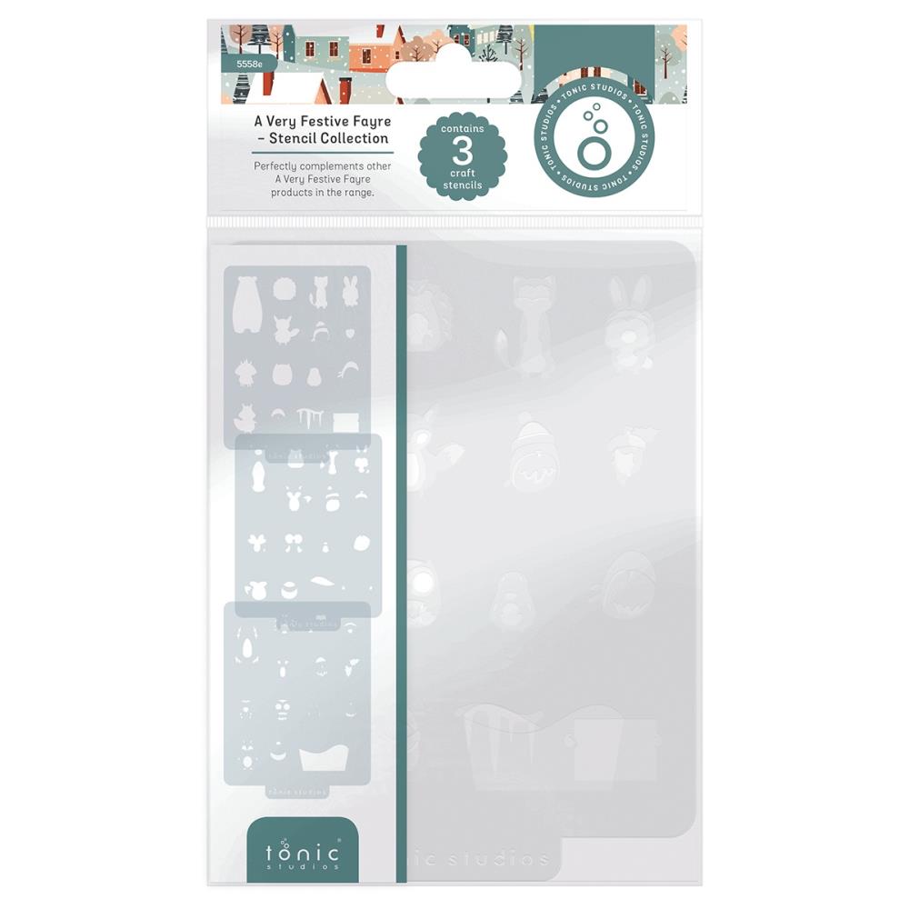 Tonic A Very Festive Fayre Stencils Set 5558e