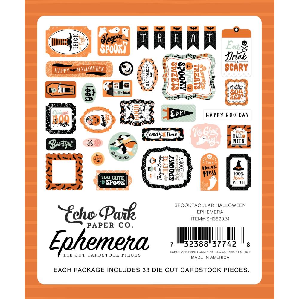 Echo Park Spooktacular Halloween Ephemera sh382024 Packaging Image