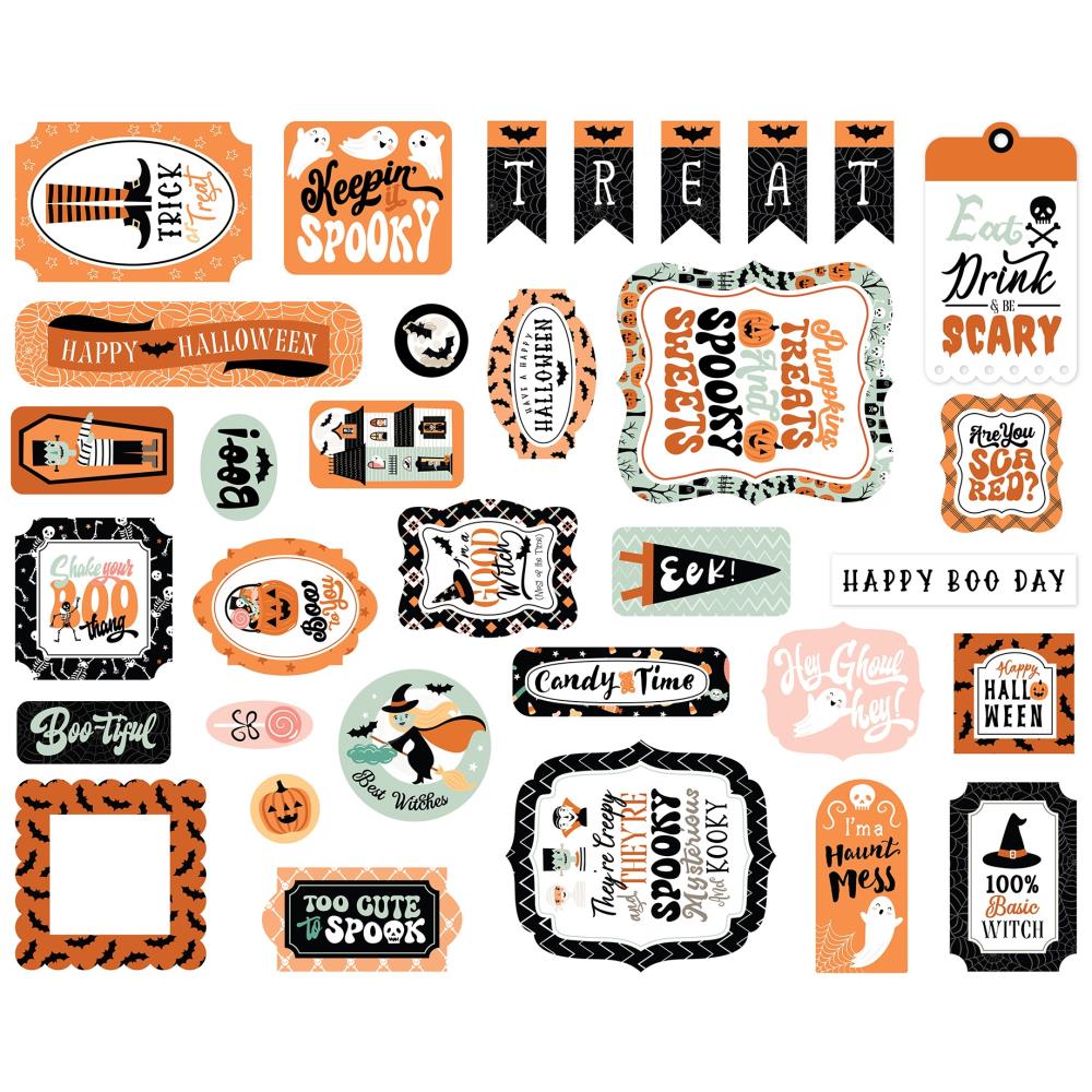 Echo Park Spooktacular Halloween Ephemera sh382024 Detailed Product View