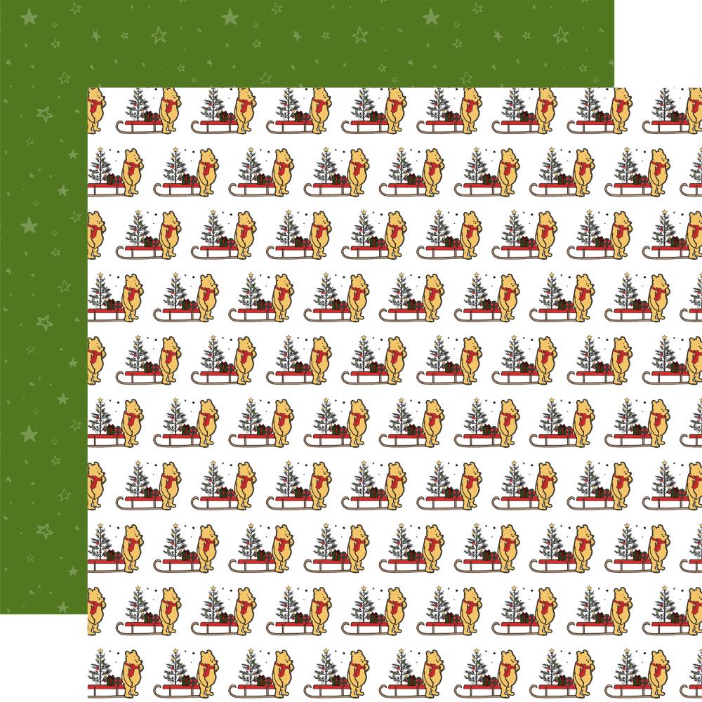 Echo Park Winnie The Pooh Christmas 12 x 12 Collection Kit wpc386016 Winnie And Sleds