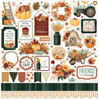 Carta Bella Harvest 12 x 12 Collection Kit cbhv380016 Cardstock Stickers
