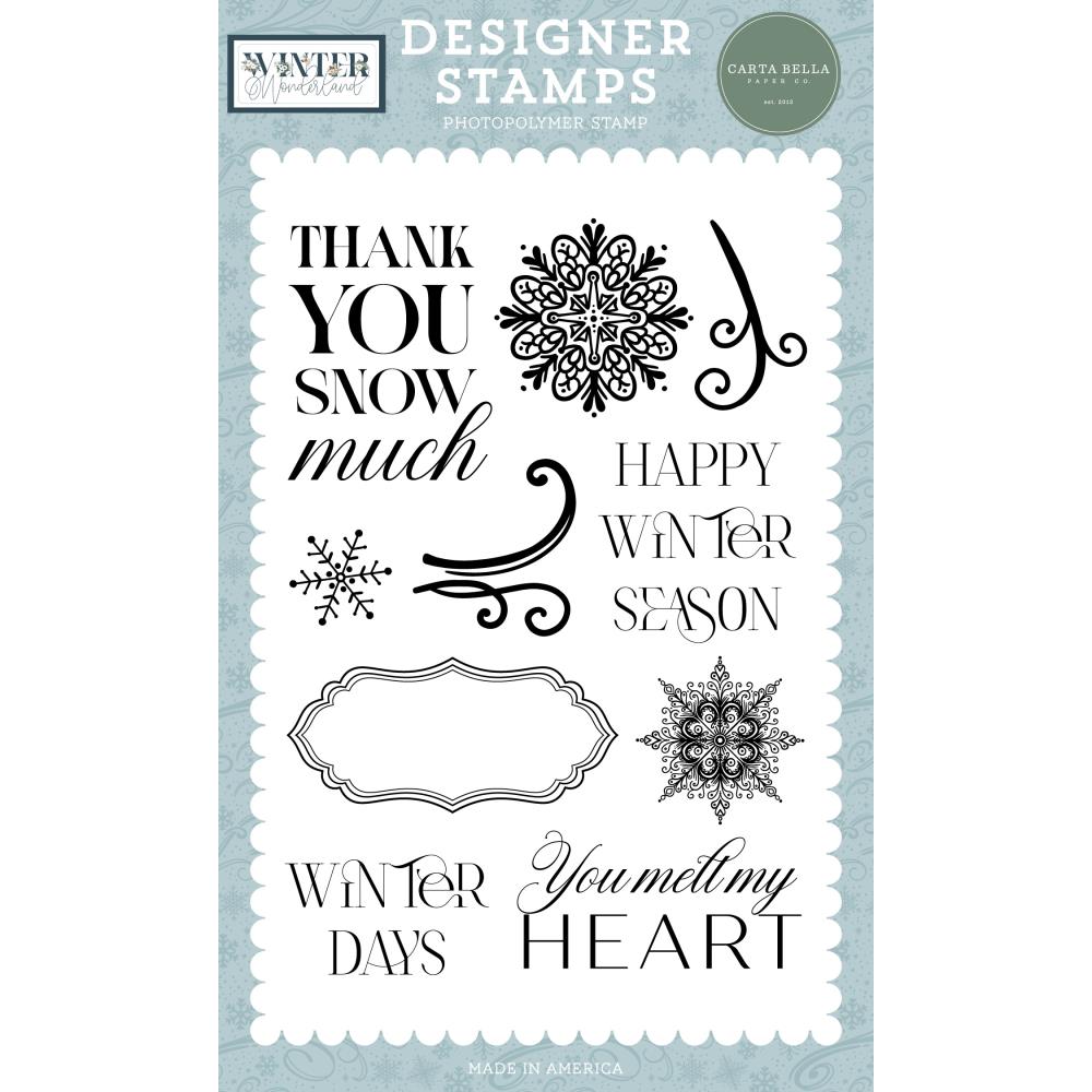 Carta Bella Happy Winter Season Clear Stamps cbwtw397044