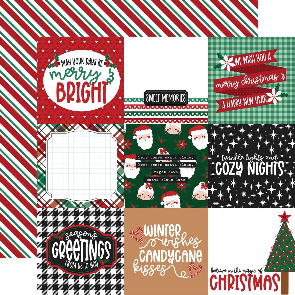 Echo Park Baking Spirits Bright 12 x 12 Collection Kit bsb388016 4X4 Journaling Cards