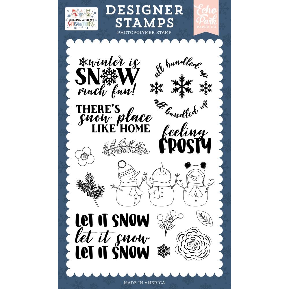 Echo Park Feeling Frosty Clear Stamps sno398044